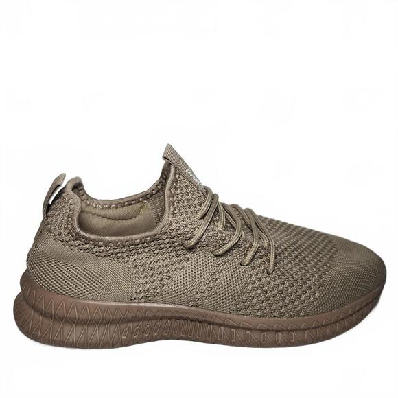 Damyuan Comfy Breathable Knit Sneakers - Tan - Picture 3 of 4